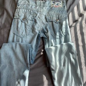 True Religion white wash jeans